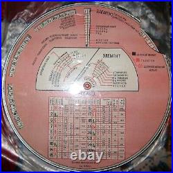 1950 Soviet Circular Disk Slide Rule Chemical Elements Calculator MANGIASCHVILI