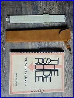 1962 PICKETT Model N-500-T ALL METAL SLIDE RULE with Hard Case and Book Vintage
