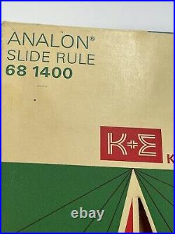 1966 HTF Vintage Keuffeo & Esser Analon Slide Rule 68 1400 NOS