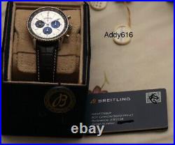 2022 Breitling Navitimer B01 Chronograph 43mm Silver (Panda) AB0138241G1