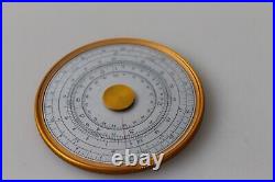 60s vintage Soviet USSR slide rule Calibr Sputnik circular round original box