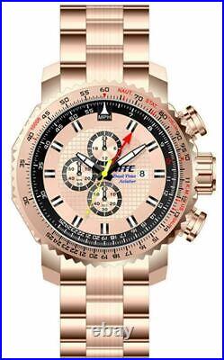 ATC3500G Chrono/Dual-Time Pilot Aviator Watch-All Rose Gold ION Case & Bracelet
