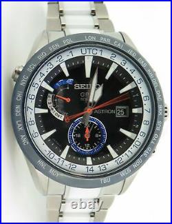 Auth Seiko Astron GPS Solar Chronograph Titanium Ceramic Ltd Ed Watch SAS029J1