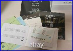 Auth Seiko Astron GPS Solar Chronograph Titanium Ceramic Ltd Ed Watch SAS029J1