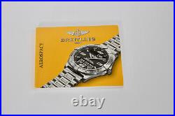 BREITLING Watch, E65362 AEROSPACE titanium, WITH PAPERS & NEW BREITLING STRAP