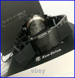 Brand New Citizen Promaster Sky A-T Watch EcoDrive JY8085-81E Chrono Black Steel