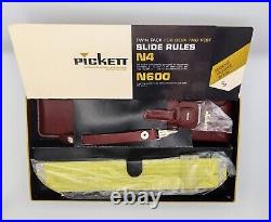 Brand New Pickett Twin Pack Pocket Metal Slide Rules N4 6 & N600 10 New