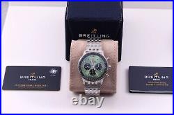 Breitling 2022 Navitimer B01 Chronograph 43 Mint Green Box/Papers AB0138241L1A1