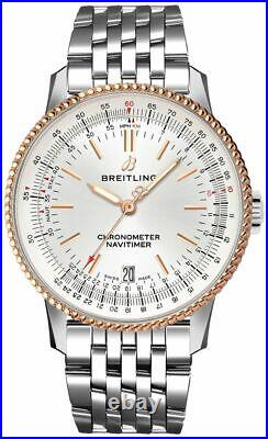 Breitling Navitimer 1 Automatic 38 Steel & 18k Red Gold Mens Watch U17325211G1A1