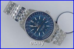 Breitling Navitimer 41 A17326 Blue Dial Stainless Steel Bracelet Box & Papers