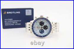 Breitling Navitimer B01 Chrono 43mm Ice BLUE New AB0138241C1A1