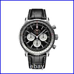 Breitling Navitimer B01 Chronograph 46mm Black Dial Watch AB0137211B1P1