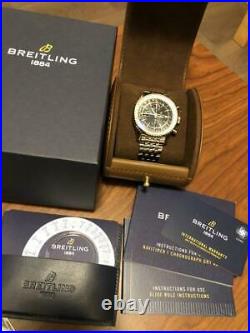 Breitling Navitimer Chronograph GMT 46 Automatic Steel Black Dial A24322121B2A1