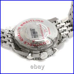 Breitling Navitimer Chronograph GMT 46 Steel Black Dial Mens Watch A24322121B2A1
