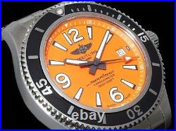 Breitling Superocean Orange Automatic 42 Steel Bracelet Mens Watch A17366D71O1A1