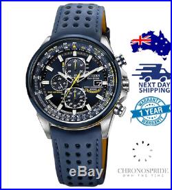 CITIZEN Blue Angels World Chronograph Eco-Drive AT8020-03L Mens Watch
