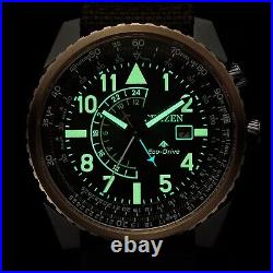 CITIZEN PROMASTER SKY BJ7136-00E Eco-Drive Green Dial Stainless Steel Men Watch