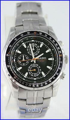Casio MTP-4500D-1A Mens Stainless Steel Dress Watch 50M 1-Sec Chronometer New