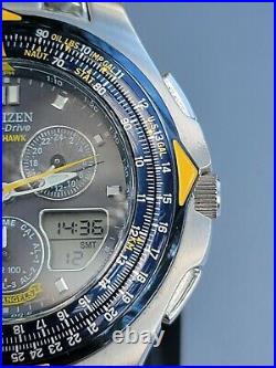 Citizen Eco Drive Blue Angels C651, new watch battery, used, exellent condition