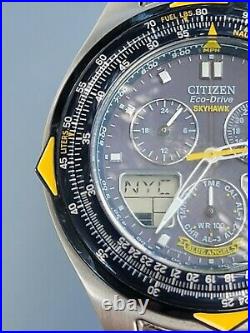 Citizen Eco Drive Blue Angels C651, new watch battery, used, exellent condition