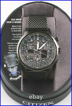 Citizen Men's Navihawk Promaster JY8036-52E Eco-drive 48mm Atomic Watch NEW