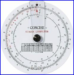 Concise Ruler Circular Slide Rule Stadia 100850