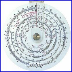 Concise ruler circular slide rule Stadia calculator 100850
