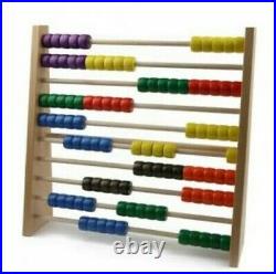 Counting 100, 17 5/16x16 7/8x3 1/8in New Slide Rule Abacus Math