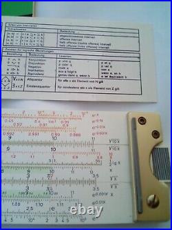 FULL SET! Slide Rule Faber-Castell 2/83N Novo-Duplex with an extended 31 scale