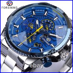 Forsining Male Hot Top Brand Luxury Quartz Chronograph Wrist Watch for Men's