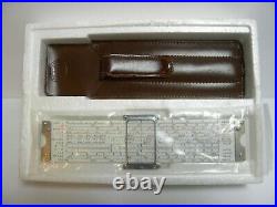 Frederick Post Versalog II 1461 NOS pocket slide rule with box + leather case