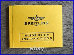 Genuine Breitling Navitimer Slide Rule Instructions Brand New