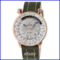 Gevril Men's 48564A Wallabout Solar Compass Swiss Automatic Leather Watch