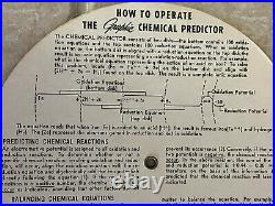 Graphic Chemical Predictor Circular Slide Rule 1958 Dyna-Slide Company Chemist