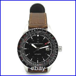 Hamilton Khaki Automatic Vintage Swiss Mens Leather Watch Band Aviator Converter