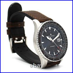Hamilton Khaki Automatic Vintage Swiss Mens Leather Watch Band Aviator Converter