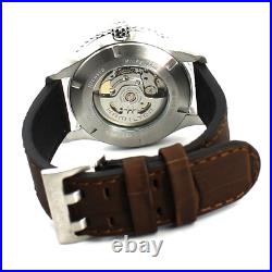 Hamilton Khaki Aviation Automatic Mens Swiss Made Watches Brown Leather Band Man