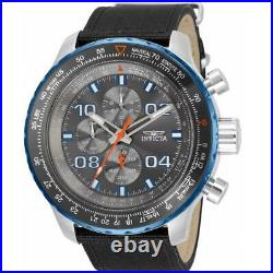 Invicta Aviator 34025 Men's Black Nylon Three Subdial Pilot Chronograph Watch