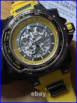 Invicta Aviator NEW Automatic Men's Watch 53.5mm, Black/Yellow. Model# 44691