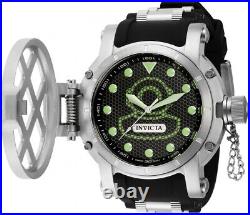Invicta Men's 37349 Pro Diver Black Dial Silver Black Silicone Band Watch 57mm