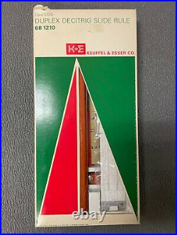 K&E 68 1210 Log Log Duplex Decitrig Slide Rule Keuffel & Esser NIB 1955