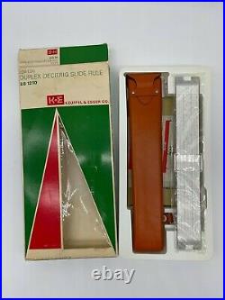 K&E 68-1210 Log Log Duplex Decitrig Slide Rule Keuffel & Esser NIB 1955