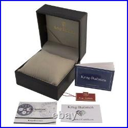 Krug-Baumen Air Traveller Diamond Men's Gold White Dial 400101DS, RRP£795