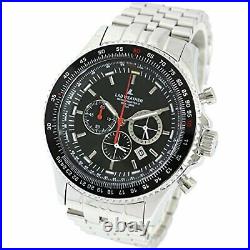 LAD WEATHER Pilot Chronograph Swiss made tritium rotation scale F/S withTrack#