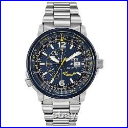 NEW Citizen Eco-Drive Nighthawk Men's Navy Blue Dial Watch BJ7006-56L MSRP $475