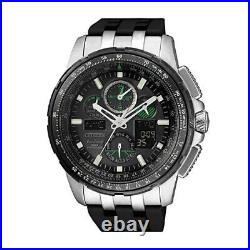 -NEW- Citizen Eco-Drive Skyhawk A-T Men's Black Dial Watch JY8051-08E MSRP $6