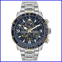 NEW Citizen Eco-Drive Skyhawk Mens Blue Dial Bracelet Watch JY8078-52L MSRP $695