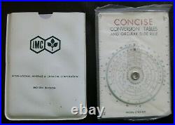 NEW Concise Conversion Tables and Circular Slide Rule TAKEDA Model CTCS 552