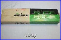 NEW Pickett All Metal Slide Rule Ruler #500, with Leather Case Box Hi Log Speed