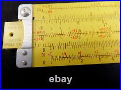 NEW Pickett Model N600-ES 6 Slide Rule Leather Case Box & all Original Contents